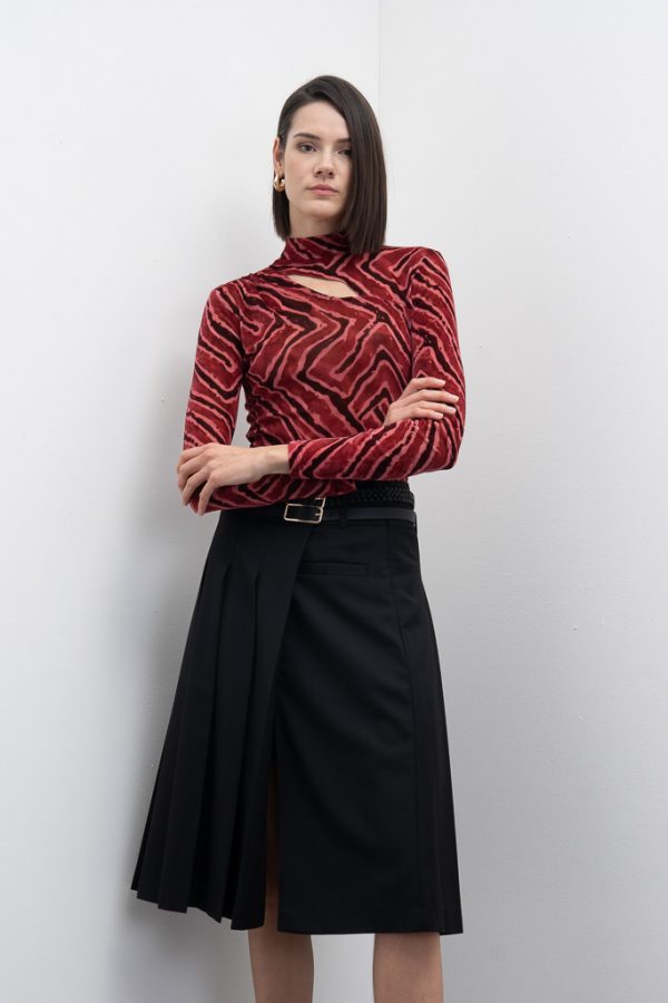 Falda midi plisada Doremon Goa Goa - Imagen 4