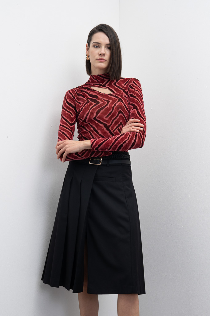 Falda midi plisada Doremon Goa Goa - Imagen 4