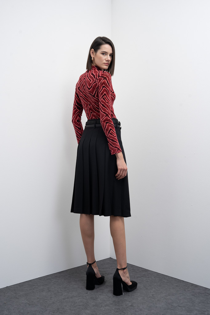 Falda midi plisada Doremon Goa Goa - Imagen 7
