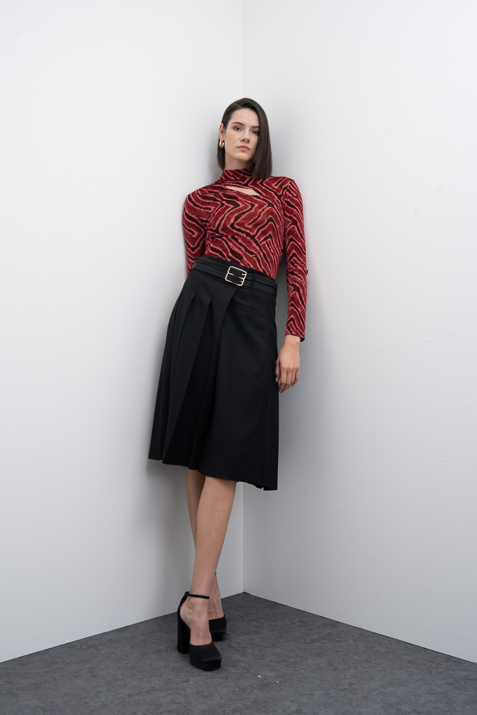 Falda midi plisada Doremon Goa Goa - Imagen 8
