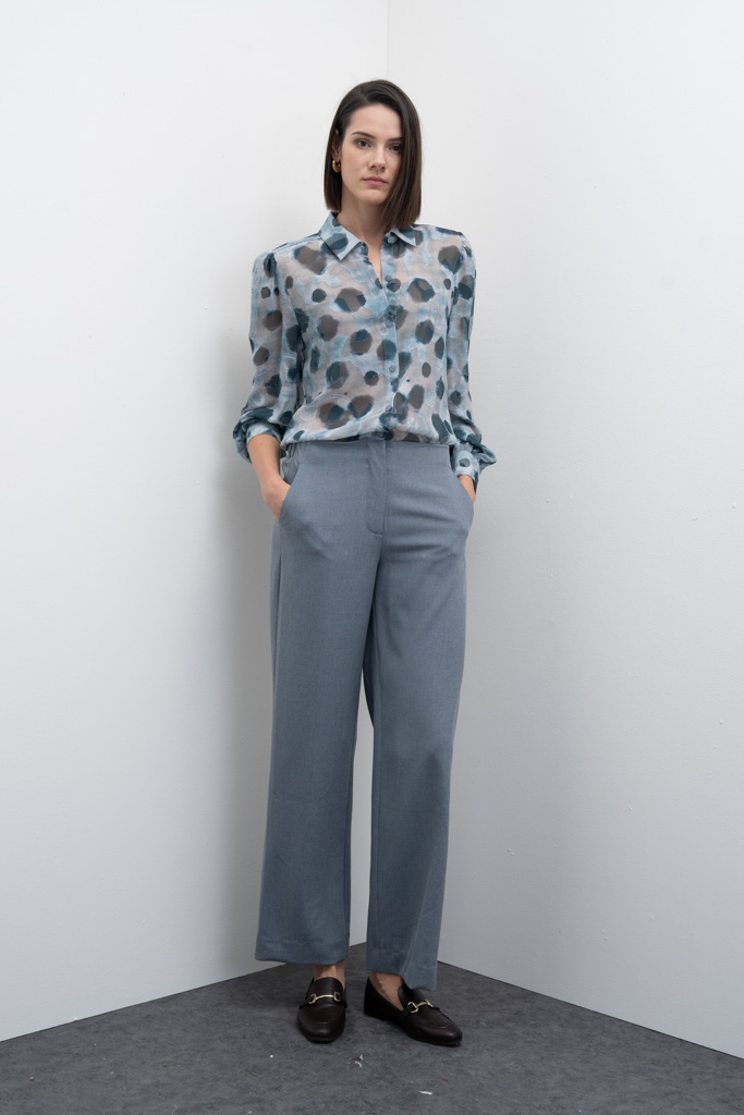 Pantalón ancho de corte fluido Asphalt Goa Goa - Imagen 5