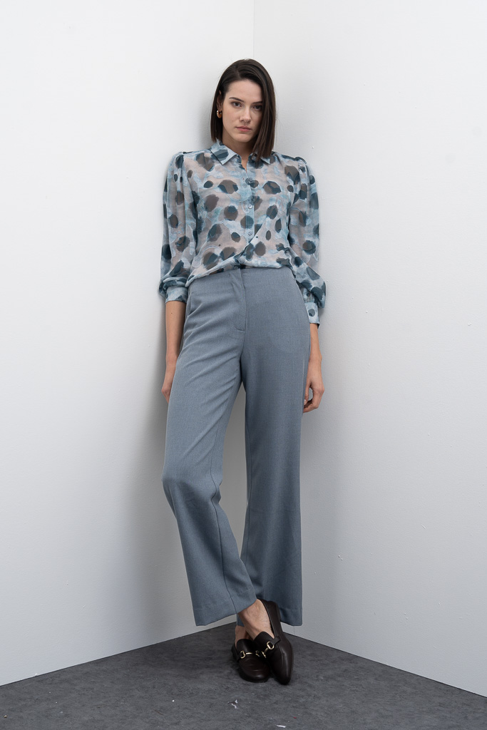 Pantalón ancho de corte fluido Asphalt Goa Goa - Imagen 4