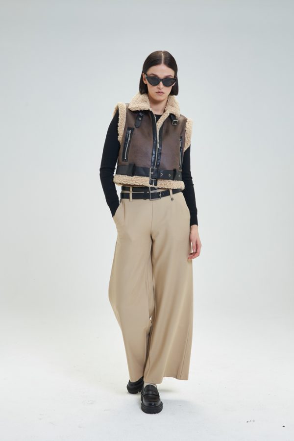 Pantalón Palazzo mezcla lana Mireya Goa Goa