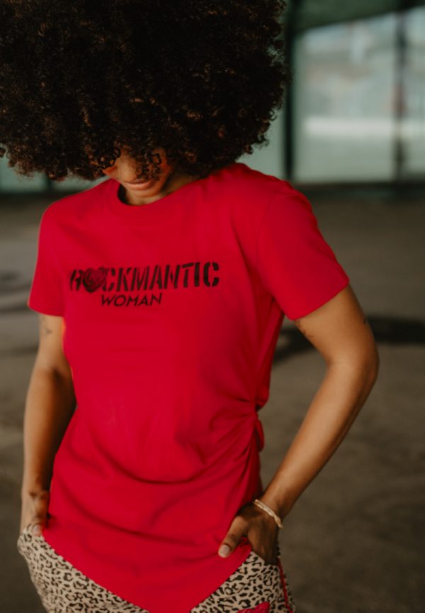 Camiseta Rockmantic woman roja animosa - Imagen 2
