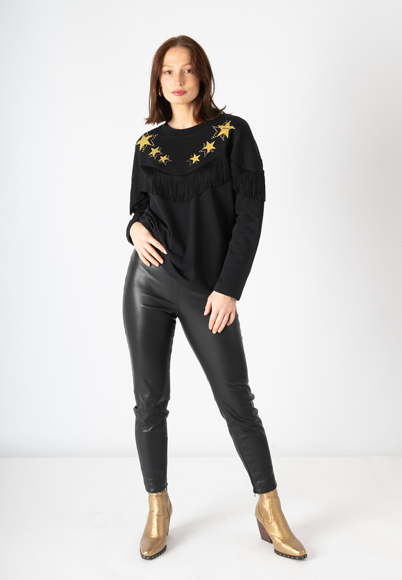 Sudadera flecos estrella animosa - Imagen 4