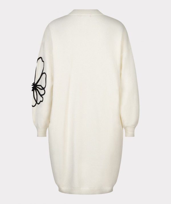 Vestido blanco en punto con bordado - Imagen 7