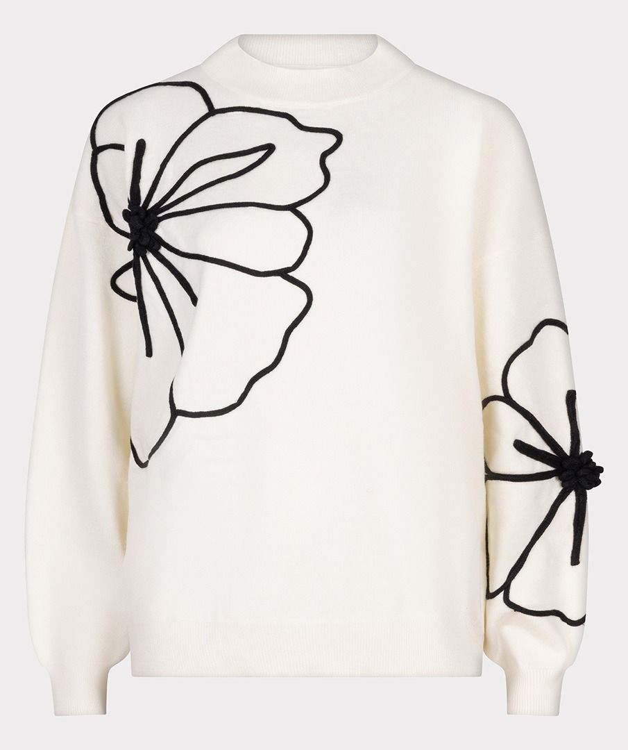 Jersey con bordado en relieve blanco - Imagen 6
