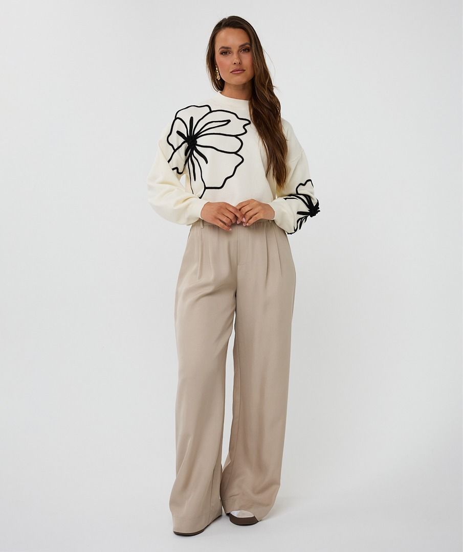 Jersey con bordado en relieve blanco - Imagen 4