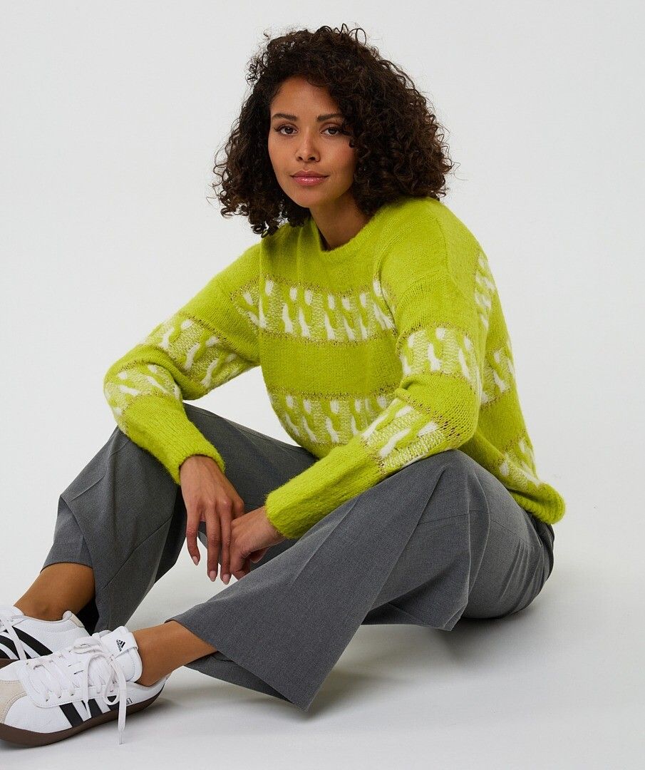 Jersey de rayas jacquard