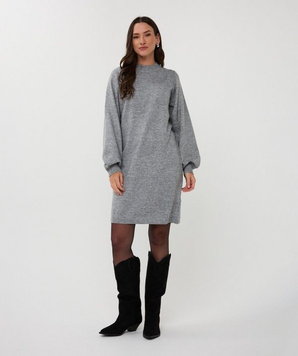 Vestido en lurex gris - Imagen 3
