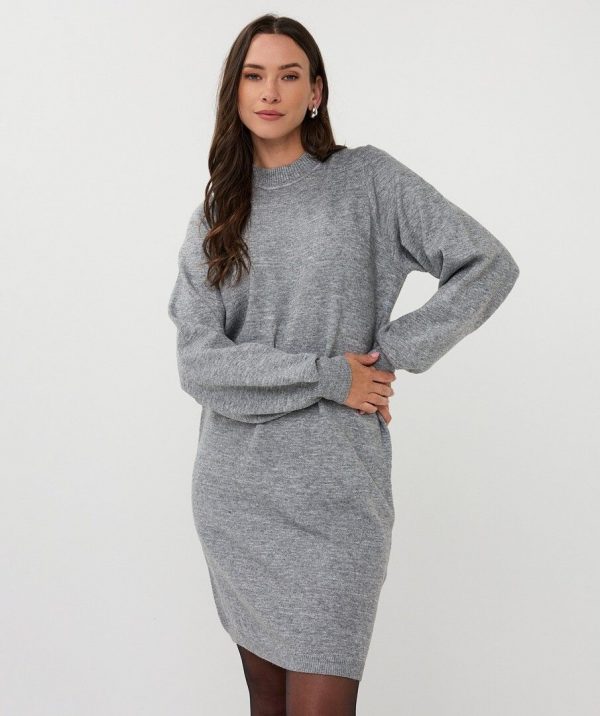 Vestido en lurex gris - Imagen 4
