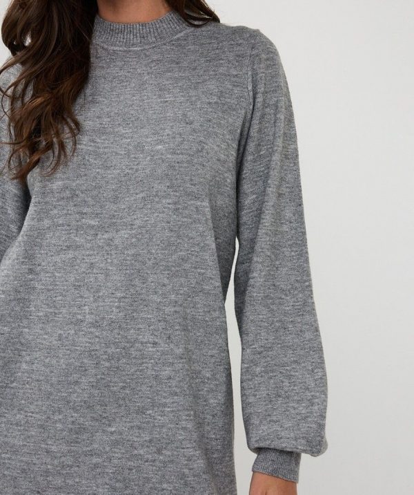 Vestido en lurex gris - Imagen 5