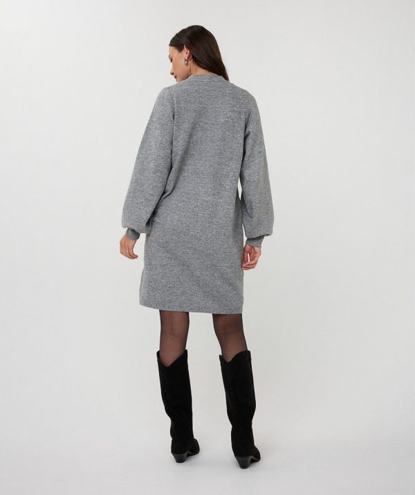 Vestido en lurex gris - Imagen 6