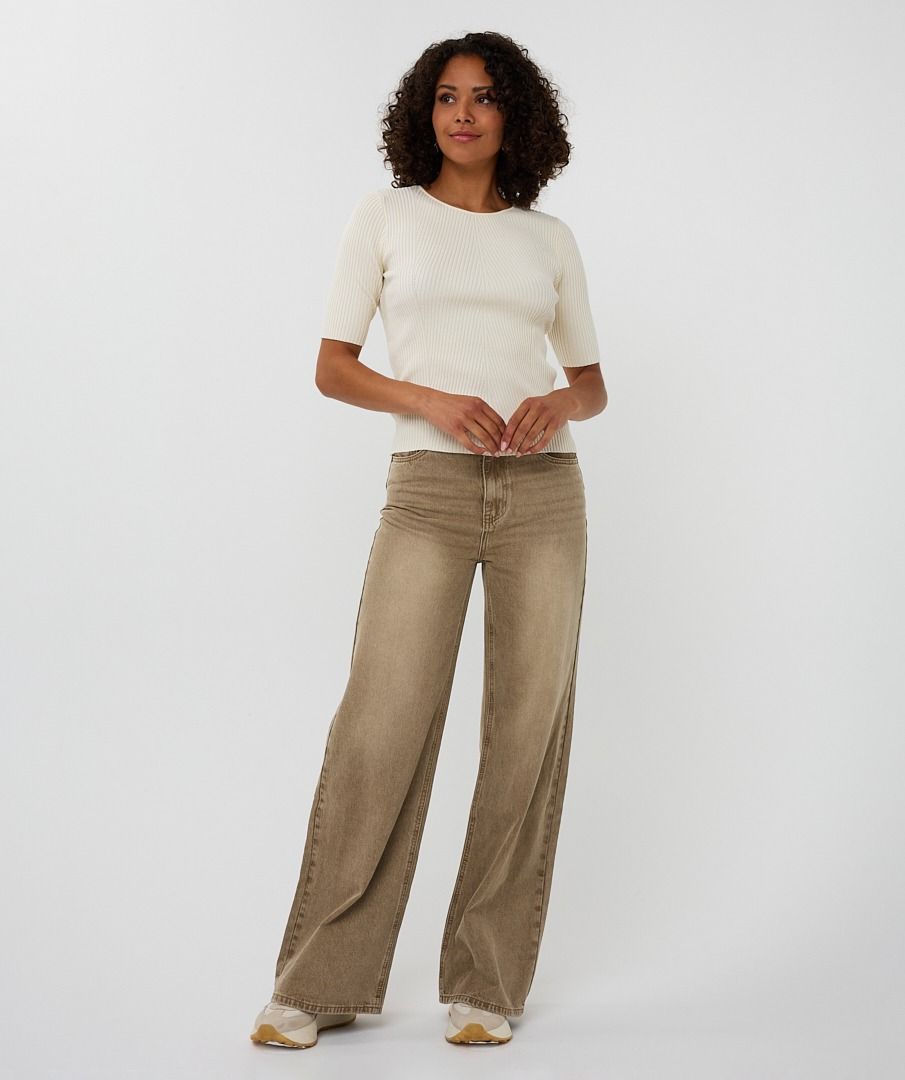 Pantalones vaqueros elásticos caramelo