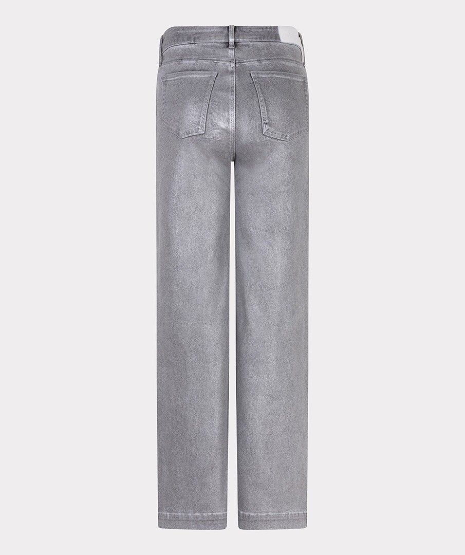 Pantalón elástico efecto metalizado gris - Imagen 7
