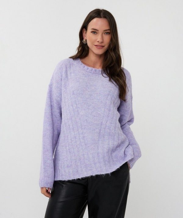Jersey en punto lila - Imagen 2