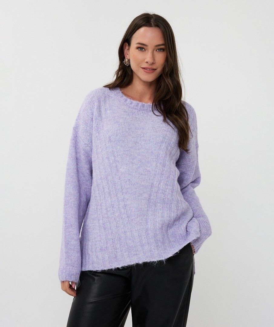 Jersey en punto lila - Imagen 2