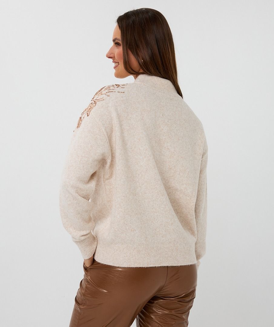 Jersey punto con lentejuelas - Imagen 3