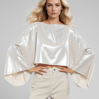 Top Cropped Metalizado de Goa Goa