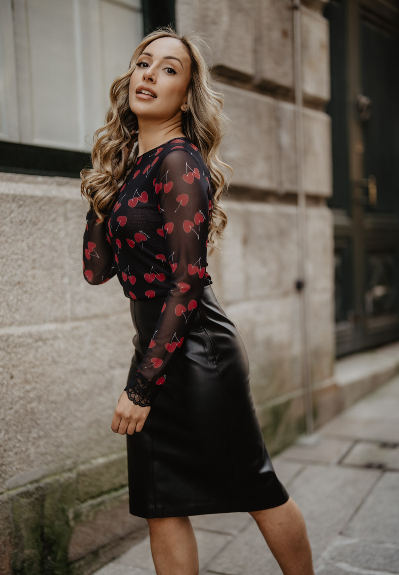 Camiseta manga larga cerezas - Imagen 2