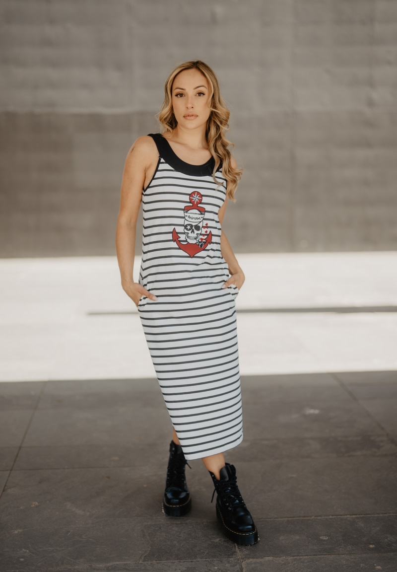 Vestido ancla pirata animosa