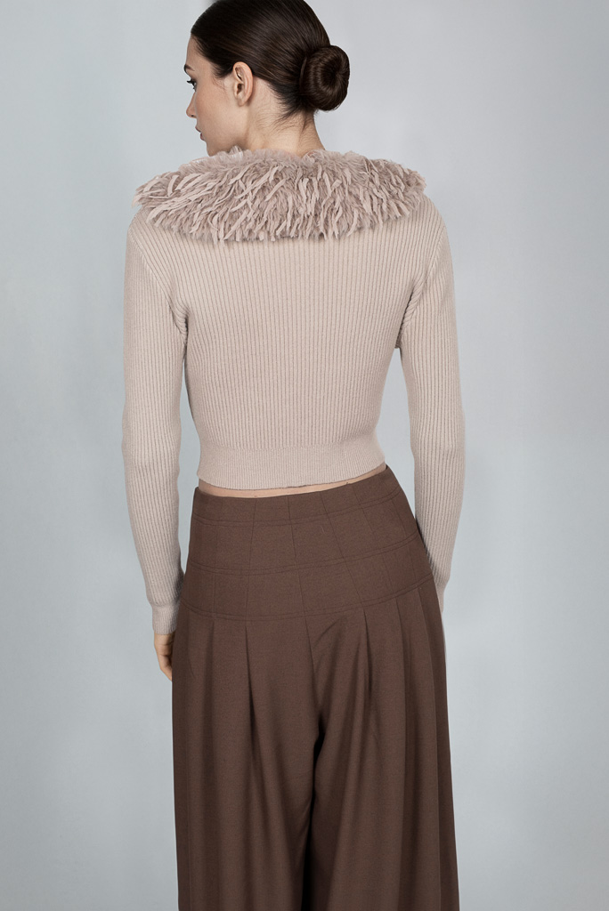 Chaqueta Cuello Piel Goa Goa - Imagen 4