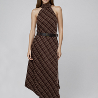 Vestido Cuadros Halter Goa Goa