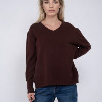Jersey Marrón Cuello Pico Goa Goa