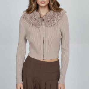 Chaqueta Cuello Piel Goa Goa